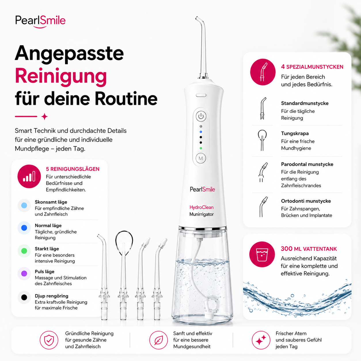 PearlSmile HydroClean Munddusche