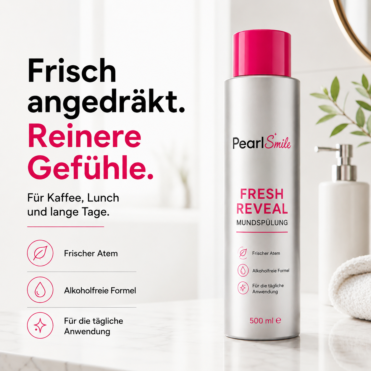 PearlSmile Fresh Reveal Mundspülung