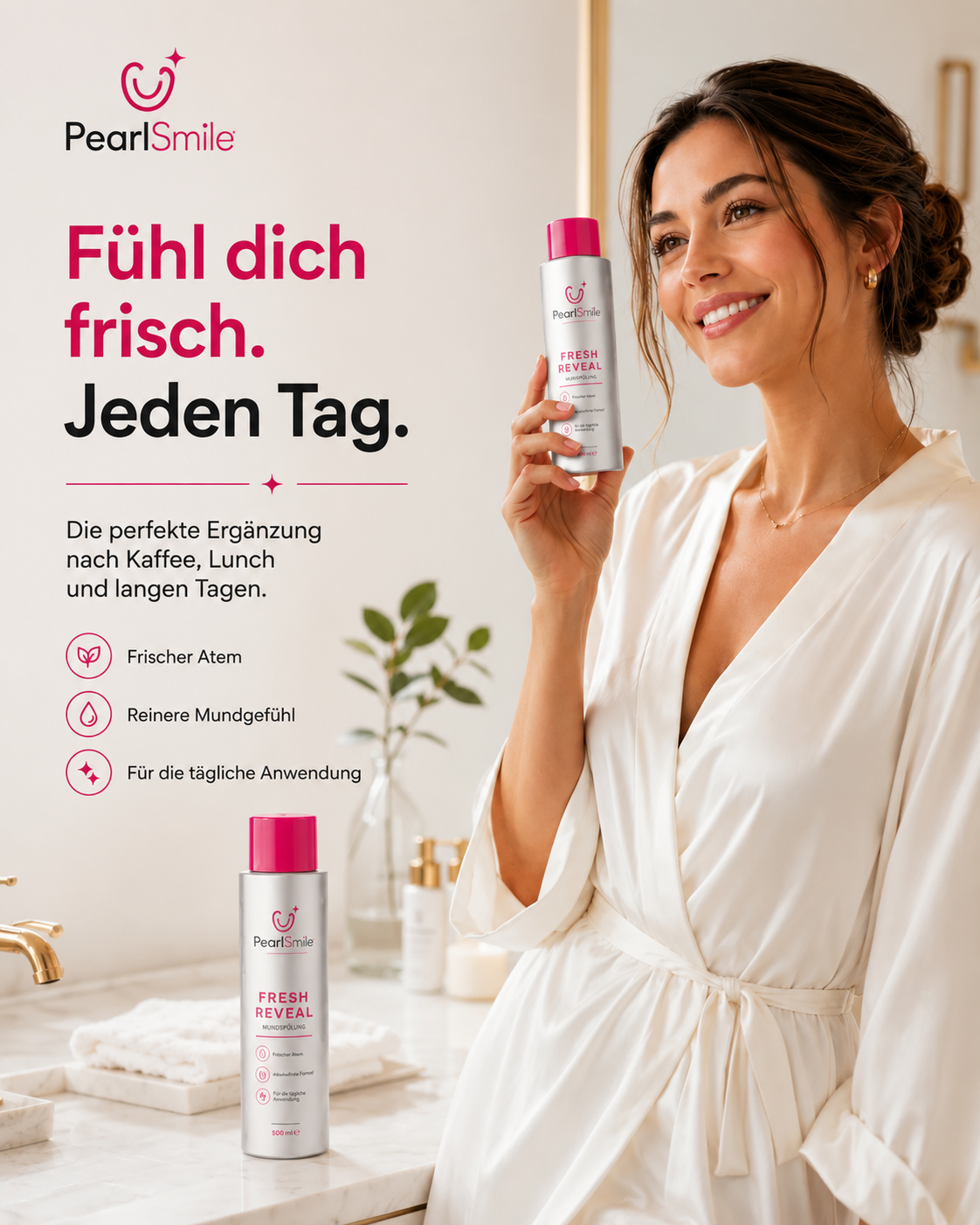 PearlSmile Fresh Reveal Mundspülung
